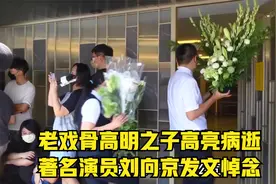 老戏骨高明之子高亮病逝！著名演员刘向京发文悼念视频封面