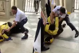 广州一小区保安将外卖员按地上殴打 警方：双方主动认错达成和解视频封面