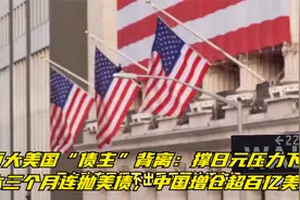 两大美国“债主”背离：撑日元压力下日本三个月连抛美债视频封面