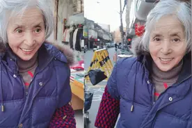 80岁奶奶蹬三轮颜值超高，高鼻梁瓜子脸眼神透着光：年轻该有多美视频封面