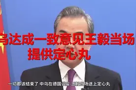 中乌达成一致意见王毅当场提供定心丸！视频封面