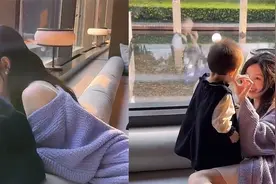辣妈晒出带娃一幕，穿着时尚身材高挑像极了小说女主，网友破防！视频封面