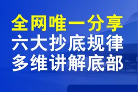 A股六大抄底规律 ，成交量，板块，涨跌幅榜等多维度讲解底部特征视频封面