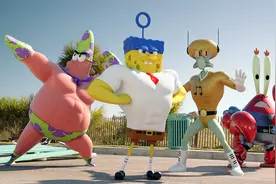 海绵宝宝来到现实世界，化身超级英雄，动画电影