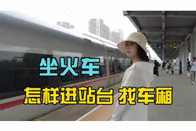教你火车站进站找车厢，从候车室到登上火车找到座位的全过程视频封面