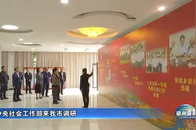 中央社会工作部来我市调研视频封面