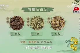 专家推荐连翘祛痘饮，可用来缓解口舌生疮、咽喉肿痛等热毒的表现
