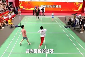 国服第一男枪打羽毛球，笑翻全场！ #奥运会 #盛李豪 #体育精神