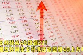 汉王科技从40跌到22！后期互联网走主升浪还能回到40上方吗？视频封面