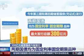 储蓄国债发行 两期国债均为固定利率固定期限品种视频封面