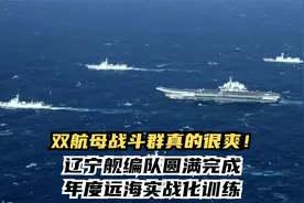 双航母战斗群真的很爽！辽宁舰编队圆满完成年度远海实战化训练视频封面