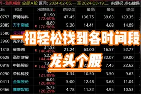 一招轻松找到各时间段内的龙头个股，简单实用视频封面