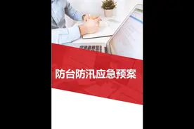 【模板】防台防汛应急预案参考模板（21页）视频封面