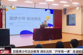 加强青少年法治教育 浦东法院“开学第一课”走进校园视频封面