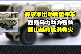 解放军出动新型军车，超强马力动力强劲，翻山越岭抗洪救灾！视频封面