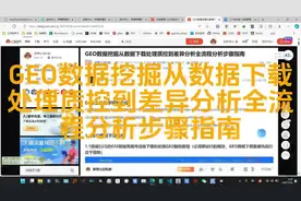 GEO数据挖掘从数据下载处理质控到差异分析全流程分析步骤指南