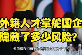 外籍人才掌舵国企，隐藏了多少风险？视频封面