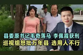 县委原书记毛奇落马！李佩霞获刑！巡视组怒批万年县，选用人不行视频封面