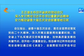 王正谱主持召开河北省政府党组会议