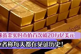 全球黄金实时市值首次破20万亿美元，从业者称每天都在见证历史！视频封面