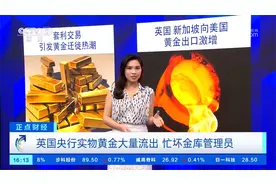 套利交易引发“黄金大迁徙” 美国纽约交易所库存大增视频封面