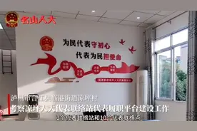 雅安名山区人大视角下的泸州代表工作视频封面
