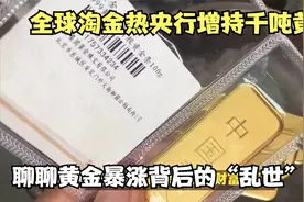 全球淘金热，央行增持千吨黄金，聊聊黄金暴涨背后的“乱世”逻辑视频封面