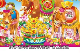 每日一卦， 你将六畜兴旺，喜从天降，财源广进，金玉满堂。视频封面