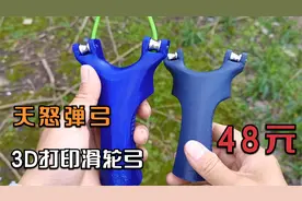 48元滑轮弹弓性价比之王，天怒速射弓超准超快视频演示