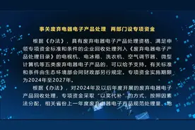 事关废弃电器电子产品处理，两部门设专项资金视频封面