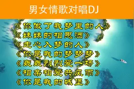 精选7首热门男女情歌对唱DJ《你做了我梦里的人》妹妹的相思酒视频封面