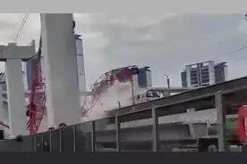 上海一工地起重机侵入地铁与列车相撞 调查报告公布