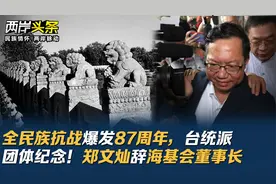 全民族抗战爆发87周年，台统派团体纪念！郑文灿辞海基会董事长视频封面