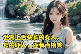 世界上舌头长的女人，长的吓人，还有点搞笑视频封面