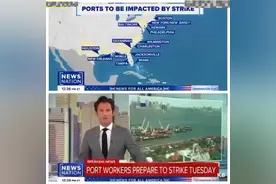 美国东海岸主要航运港口的工会工人视频封面