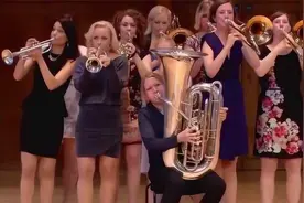 女子铜管十重奏《卡门》组曲，好听的不要不要的！视频封面