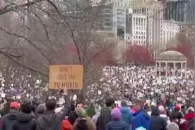 数十万美国人走上街头，举行反特朗普大游行，只为捍卫切身利益视频封面