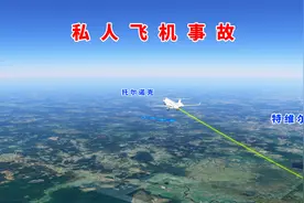 动画演示俄罗斯私人飞机坠机前飞行路线
