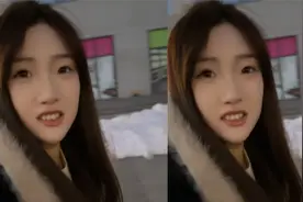 女生过完年后与男友见面，双方略显生疏微笑缓解尴尬，过程太真实