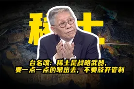 台名嘴：稀土是战略武器，要一点一点的喂出去，不要放开管制视频封面