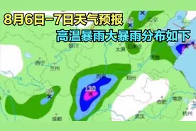 本轮强降雨形势骤变8月6日-7日天气预报，高温暴雨大暴雨分布如下视频封面