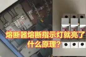 熔断器熔断，底座上的指示灯就亮了，电工新手不知道什么原理视频封面