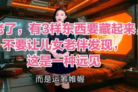 人老了，有3样东西要藏起来，不要让儿女老伴发现，这是一种远见