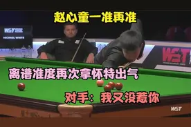 赵心童一准再准，离谱准度再次拿怀特出气，对手：我又没惹你 bgt