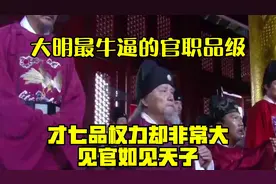 大明最牛逼的官职，品级才七品，权力却非常大，见官如见天子视频封面