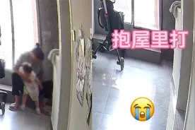 1岁女宝闹觉奶奶不耐烦，硬抱起娃走进里屋打，宝妈看监控心疼哭视频封面