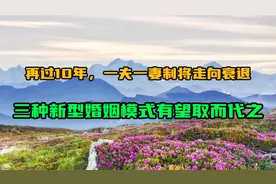 再过10年，一夫一妻制将走向衰退，三种新型婚姻模式有望取而代之