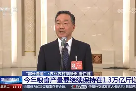 农业农村部部长 唐仁健 今年粮食产量要继续保持1.3万亿斤以上视频封面