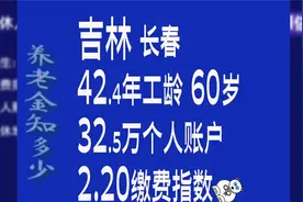 吉林长春养老金工龄424年个人账户325万60岁退休视频封面