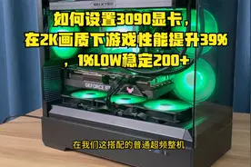 如何设置显卡，让其在2K画质下游戏性能提升39%，1%LOW稳定200+
